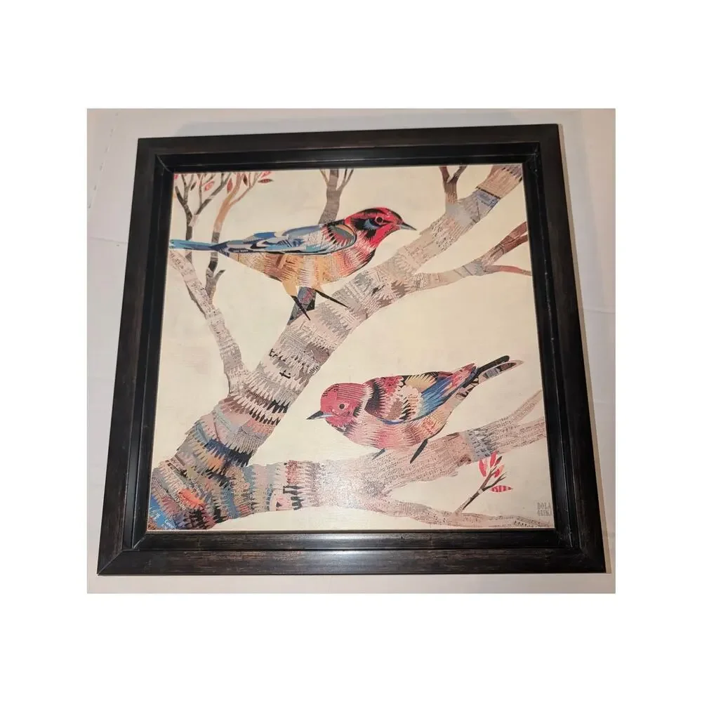The Warblers & Warblers II by Dolan Geiman Wall Art Printed on Wooden Frame